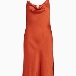 Aritzia Wilfred Cowl Neck Slip Dress